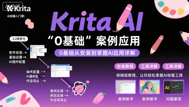 Krita AI绘画入门课，0基础从安装到案例应用krita AI使用详解插图