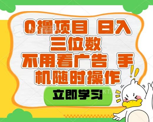 适合新手小白的互联网0撸项目，不用技术无脑操作，轻松日入三位数插图