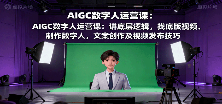 AIGC数字人运营课:讲底层逻辑,找底版视频、制作数字人,文案创作及视频发布技巧插图 AIGC数字人运营课:讲底层逻辑,找底版视频、制作数字人,文案创作及视频发布技巧插图