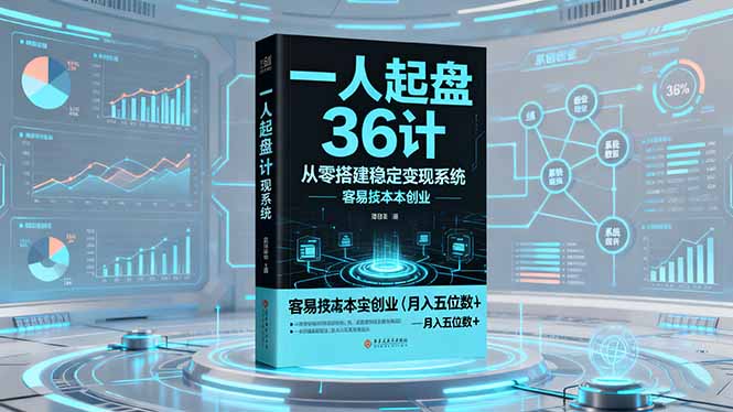 (16409期)一人起盘36计:从零搭建稳定变现系统,实现低成本创业,月入五位数+插图 (16409期)一人起盘36计:从零搭建稳定变现系统,实现低成本创业,月入五位数+插图