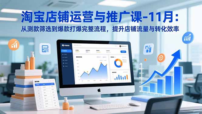 (16714期)淘宝店铺运营与推广课-11月:从测款筛选到爆款打爆完整流程,提升店铺流量与转化效率插图 (16714期)淘宝店铺运营与推广课-11月:从测款筛选到爆款打爆完整流程,提升店铺流量与转化效率插图