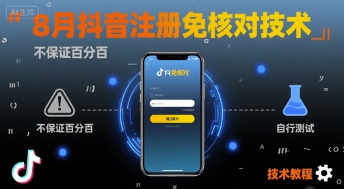 8月抖音注册免核对技术，不保证百分百，自测插图