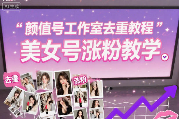 颜值号工作室去重教程，美女号涨粉教学插图
