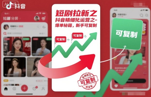 短剧拉新之抖音精细化运营之爆单秘籍，新手可复制插图