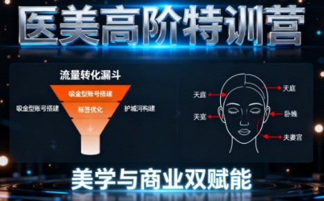 0-1000W医美高阶特训营课程,美学与商业双赋能插图 0-1000W医美高阶特训营课程,美学与商业双赋能插图