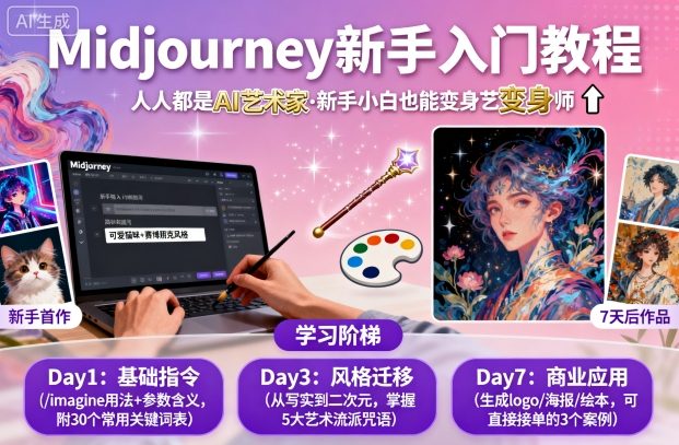 midjourney新手入门教程:人人都是AI艺术家,新手小白也能变身艺术大师插图 midjourney新手入门教程:人人都是AI艺术家,新手小白也能变身艺术大师插图