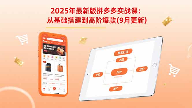 (15899期)2025年最新版拼多多实战课:从基础搭建到高阶爆款(9月更新)插图 (15899期)2025年最新版拼多多实战课:从基础搭建到高阶爆款(9月更新)插图