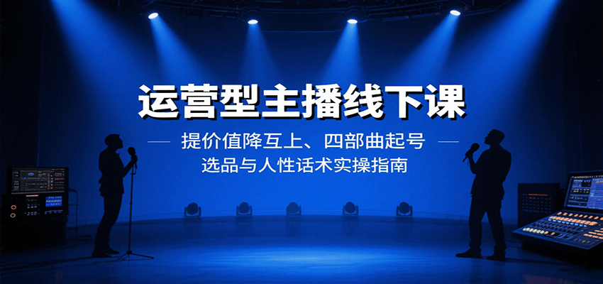 运营型主播线下课：提价值降互上、四部曲起号、选品与人性话术实操指南插图