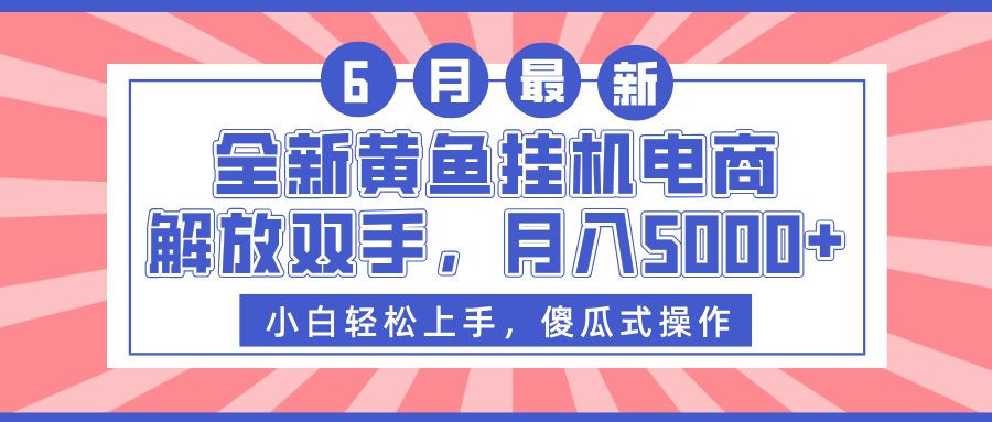 全新黄鱼挂机电商，解放双手，月入5000+插图