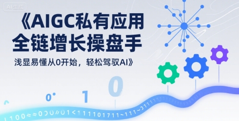 AIGC私有化应用全链增长操盘手，浅显易懂从0开始，轻松驾驭AI插图