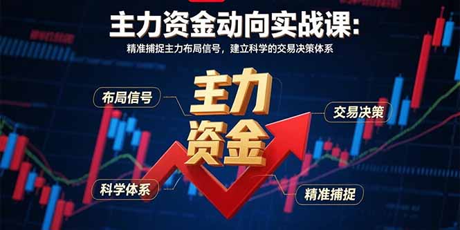 （15804期）主力资金动向实战课-8月：精准捕捉主力布局信号，建立科学的交易决策体系插图