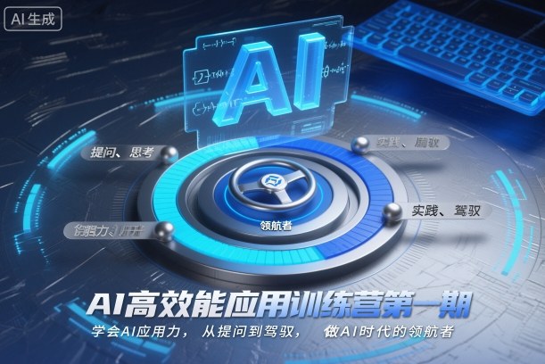 AI高效能应用训练营第一期,学会AI应用力,从提问到驾驭,做AI时代的领航者插图 AI高效能应用训练营第一期,学会AI应用力,从提问到驾驭,做AI时代的领航者插图