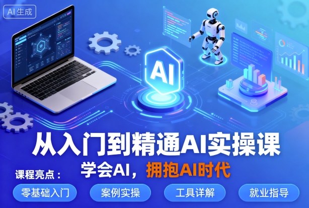 从入门到精通AI实操课,学会AI,拥抱AI时代插图 从入门到精通AI实操课,学会AI,拥抱AI时代插图