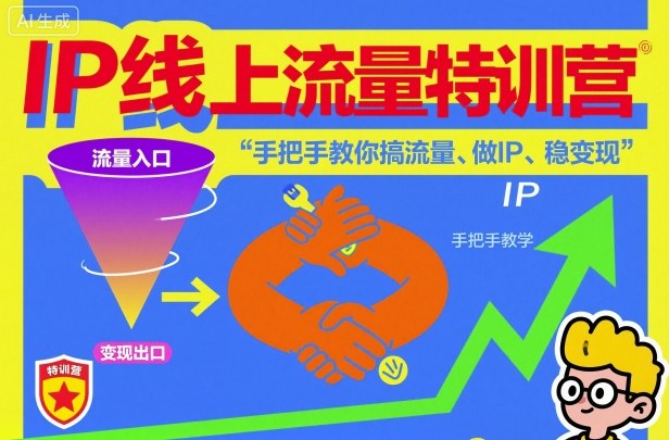 IP线上流量特训营,手把手教你搞流量、做IP、稳变现插图 IP线上流量特训营,手把手教你搞流量、做IP、稳变现插图