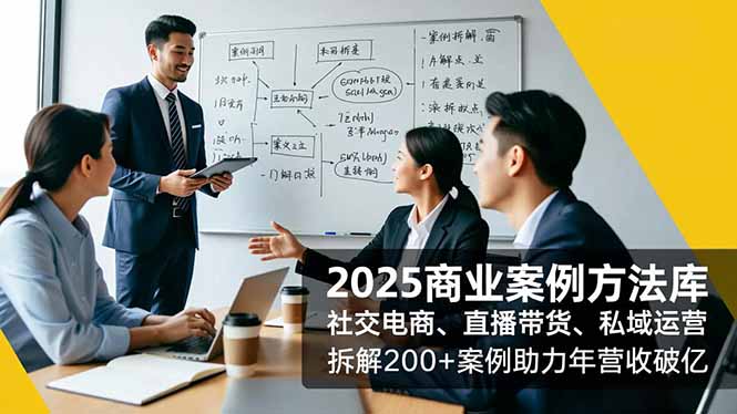 (16713期)2025商业案例方法库,社交电商、直播带货、私域运营,拆解200+案例助力年营收破亿插图 (16713期)2025商业案例方法库,社交电商、直播带货、私域运营,拆解200+案例助力年营收破亿插图