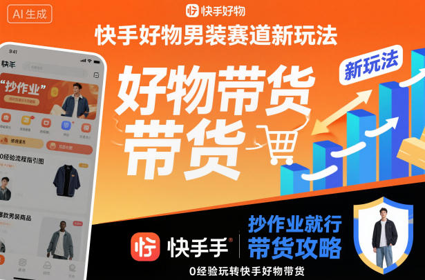 快手好物男装赛道新玩法,抄作业就行,0经验玩转快手好物带货插图 快手好物男装赛道新玩法,抄作业就行,0经验玩转快手好物带货插图