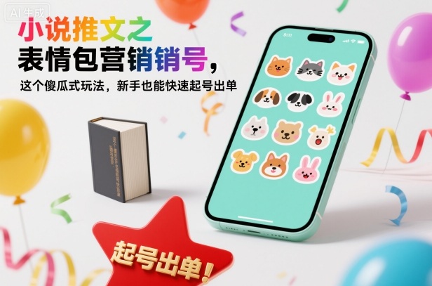 小说推文之表情包营销号，这个傻瓜式玩法，新手也能快速起号出单插图