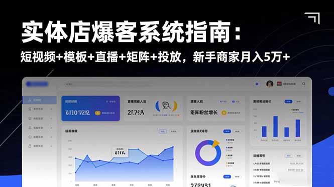 (16541期)实体店爆客系统指南:短视频+模板+直播+矩阵+投放,新手商家月入5万+插图 (16541期)实体店爆客系统指南:短视频+模板+直播+矩阵+投放,新手商家月入5万+插图