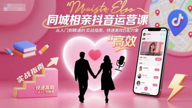 同城相亲抖音运营课，从入门到精通的实战指南，快速高效匹配对象插图