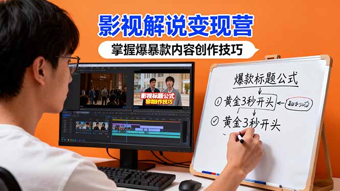 （16348期）影视解说变现营：通过30+实战案例爆款内容创作技巧，掌握影视解说盈利密码插图