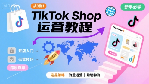 TikTok Shop从0到1运营教程,TikTok跨境电商新手必学课程插图 TikTok Shop从0到1运营教程,TikTok跨境电商新手必学课程插图
