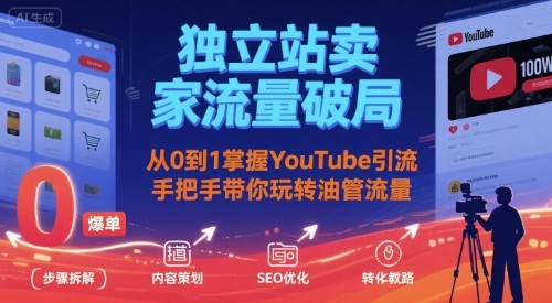 独立站卖家流量破局:从0到1掌握YouTube引流,手把手带你玩转油管流量插图 独立站卖家流量破局:从0到1掌握YouTube引流,手把手带你玩转油管流量插图