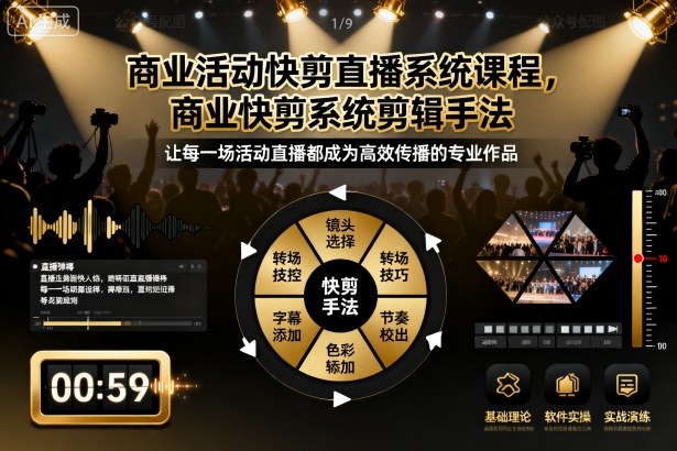 商业活动快剪直播系统课程,商业快剪系统剪辑手法插图 商业活动快剪直播系统课程,商业快剪系统剪辑手法插图