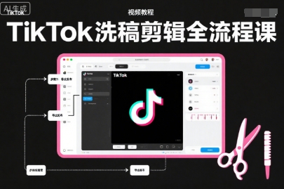 TikTok洗稿剪辑全流程课,PR洗稿剪辑全流程,TK洗稿运营课插图 TikTok洗稿剪辑全流程课,PR洗稿剪辑全流程,TK洗稿运营课插图