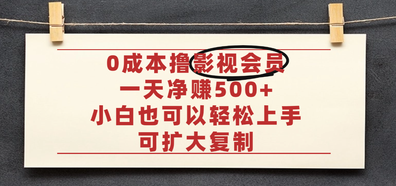 亲测,0成本可批量操作,靠卖影视会员实测月入30000+插图 亲测,0成本可批量操作,靠卖影视会员实测月入30000+插图