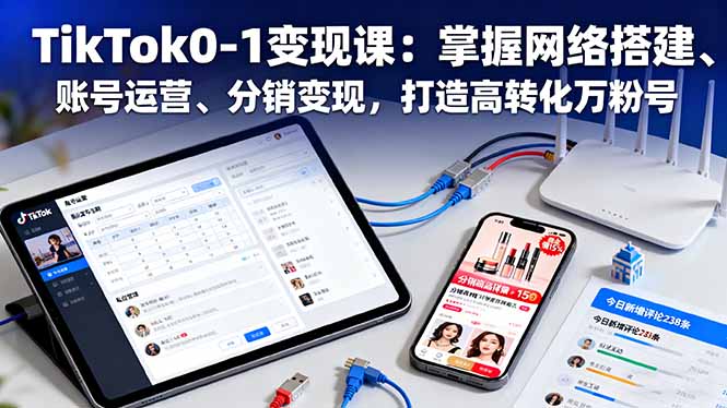 (16334期)TikTok0-1变现课:掌握网络搭建、账号运营、分销变现,打造高转化万粉号插图 (16334期)TikTok0-1变现课:掌握网络搭建、账号运营、分销变现,打造高转化万粉号插图