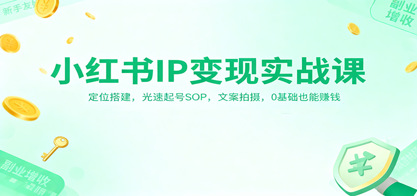 小红书IP变现实战课:定位搭建,光速起号SOP,文案拍摄,0基础也能赚钱插图 小红书IP变现实战课:定位搭建,光速起号SOP,文案拍摄,0基础也能赚钱插图