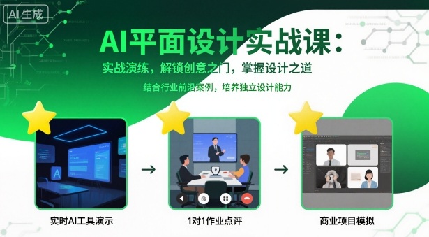 AI平面设计实战课,实战演练,解锁创意之门,掌握设计之道插图 AI平面设计实战课,实战演练,解锁创意之门,掌握设计之道插图