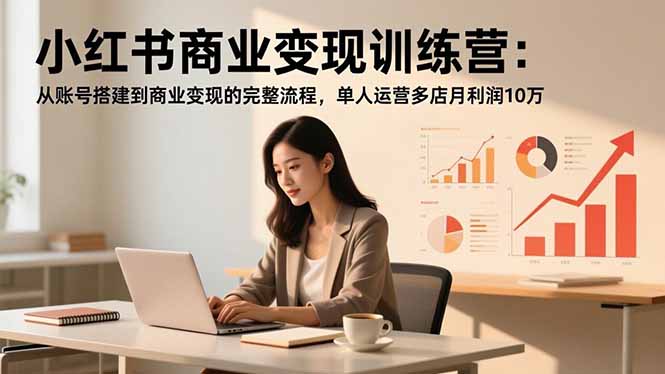 （16698期）小红书商业变现训练营：从账号搭建到商业变现的完整流程，单人运营多店月利润10万插图