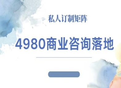 4980商业咨询师落地课程-ip运营高客单教程插图 4980商业咨询师落地课程-ip运营高客单教程插图