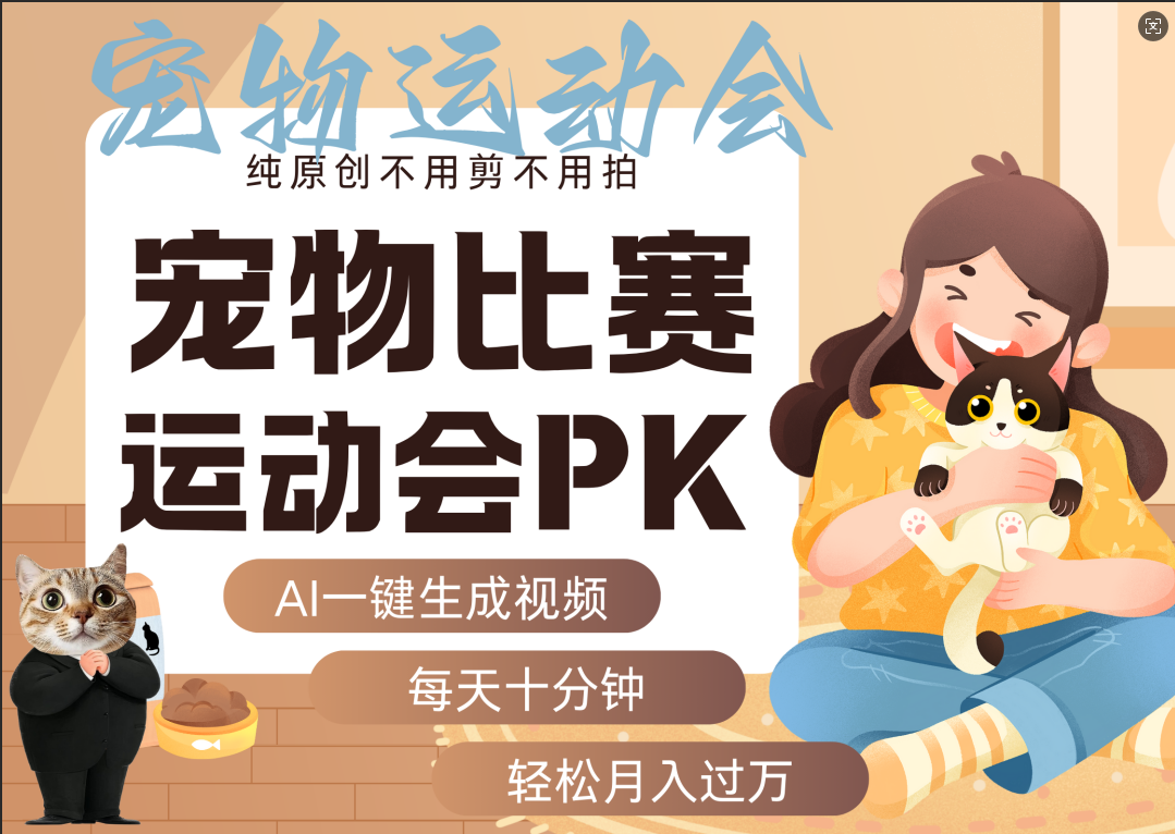 AI萌宠运动员跳水 射击  篮球  足球比赛   每天十分钟 附详细提示词文案库  代替做素材 卖提示词 卖虚拟资料  卖宠物产品 做宠物私人定制产品  带徒弟 带陪跑 卖课  创作者分成 月入5W+插图