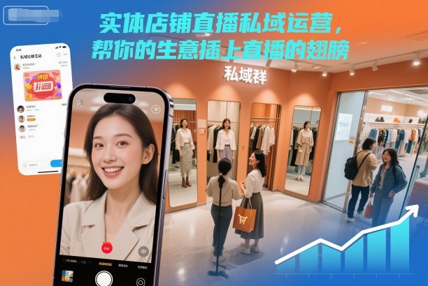 实体店铺直播私域运营,帮你的生意插上直播的翅膀插图 实体店铺直播私域运营,帮你的生意插上直播的翅膀插图