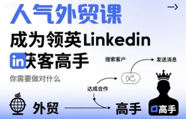 人气外贸课-成为领英Linkedin获客高手，你需要做对什么插图