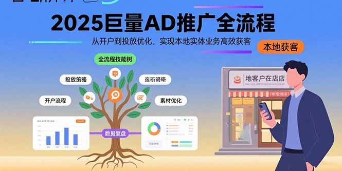 （15608期）2025巨量AD推广全流程，从开户到投放优化，实现本地实体业务高效获客插图