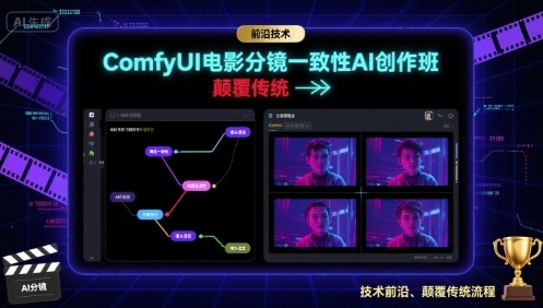 ComfyUI电影分镜一致性AI创作班,前沿技术,颠覆传统插图 ComfyUI电影分镜一致性AI创作班,前沿技术,颠覆传统插图