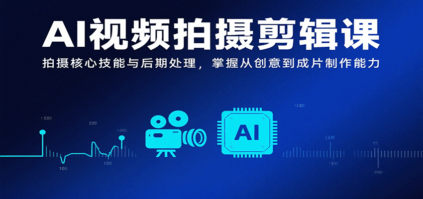 AI视频拍摄剪辑课,拍摄核心技能与后期处理,掌握从创意到成片制作能力插图 AI视频拍摄剪辑课,拍摄核心技能与后期处理,掌握从创意到成片制作能力插图